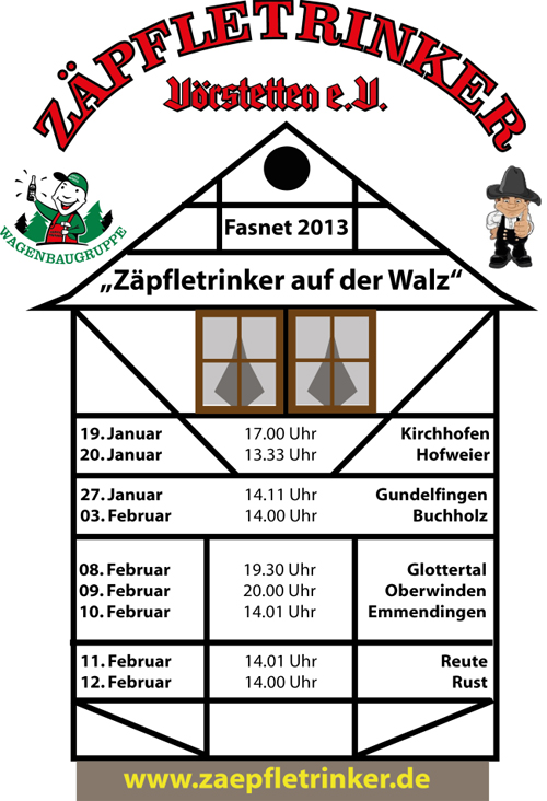 Hier Klicken zum Downloaden des Tourplan ...