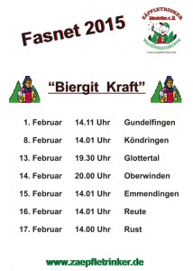 Zäpfletrinker_Tourplan-Fasnet-2015